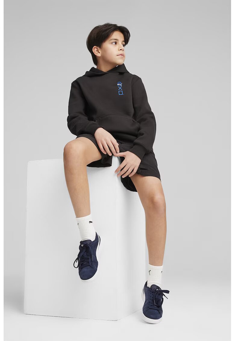 Puma Hanorac cu imprimeu pe partea din spate - Negru