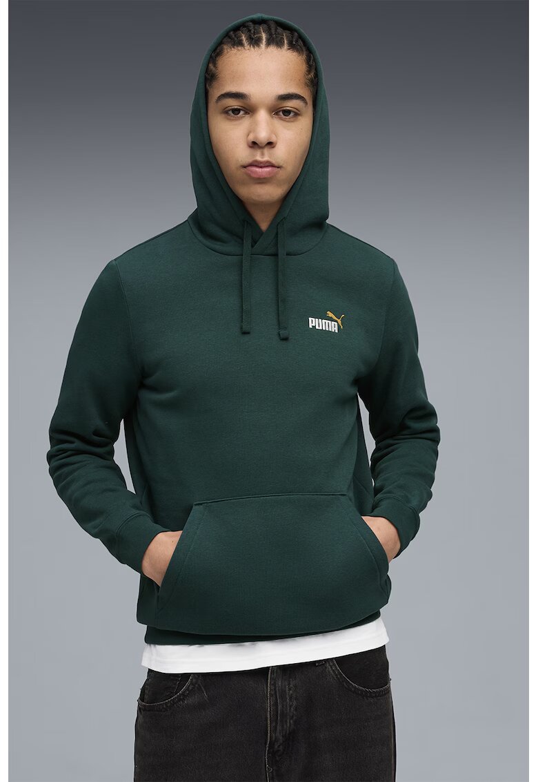 Puma Hanorac cu logo Essentials - Alb/Verde padure