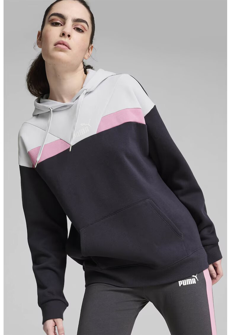 Puma Hanorac cu maneci cazute Power - Alb/Roz deschis/Gri antracit