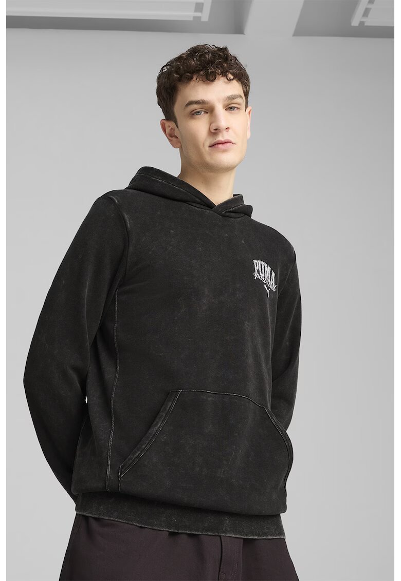 Puma Hanorac din amestec de bumbac cu buzunar kangaroo - Negru