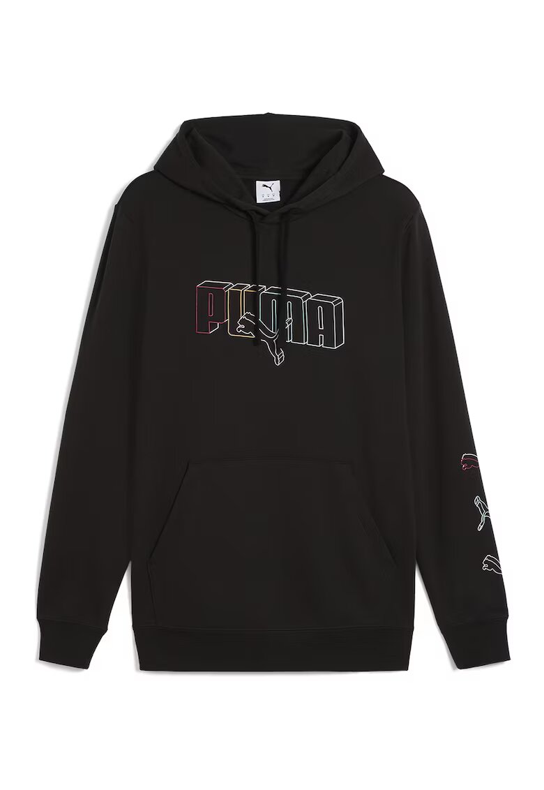 Puma Hanorac din amestec de bumbac cu buzunar kangaroo - Negru