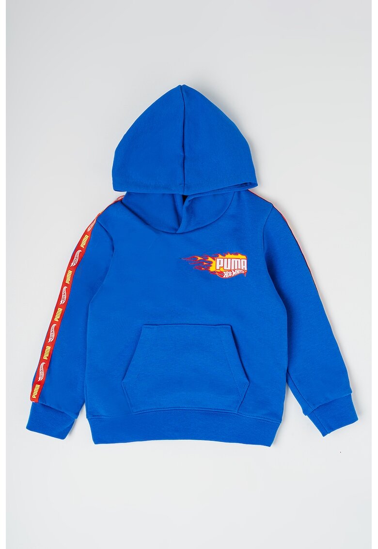Puma Hanorac din amestec de bumbac cu buzunar kangaroo - Rosu/Albastru royal