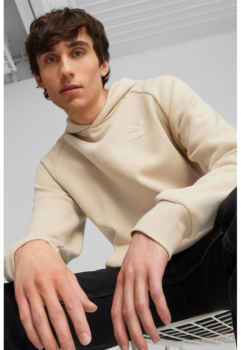 Puma Hanorac din amestec de bumbac cu maneci raglan - Bej