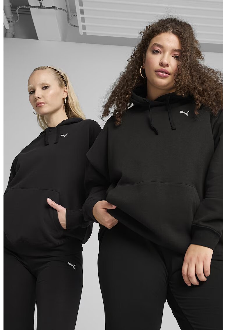 Puma Hanorac relaxed-fit cu buzunar kangaroo - Negru