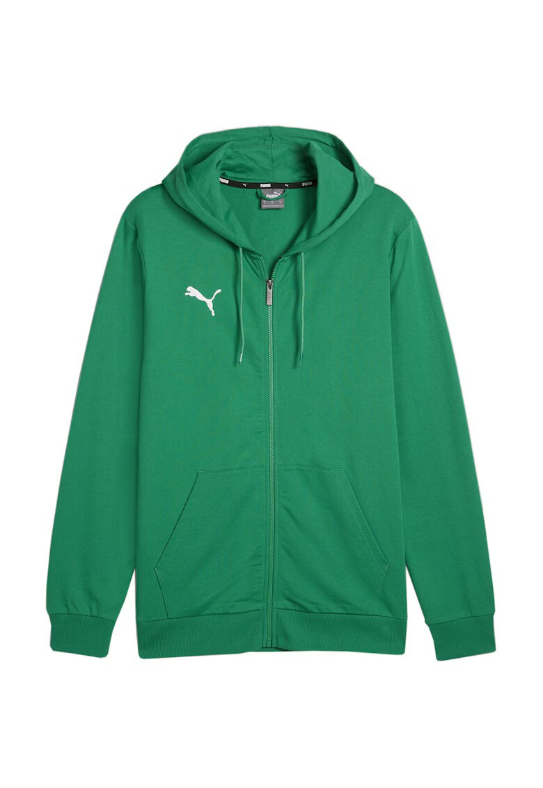 Puma Hanorac sport barbati Team Goal - gluga - verde - bumbac