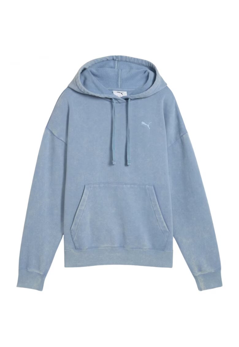 Puma Hanorac sport dama - Ess Elevated Relaxed Wash 688103 - albastru