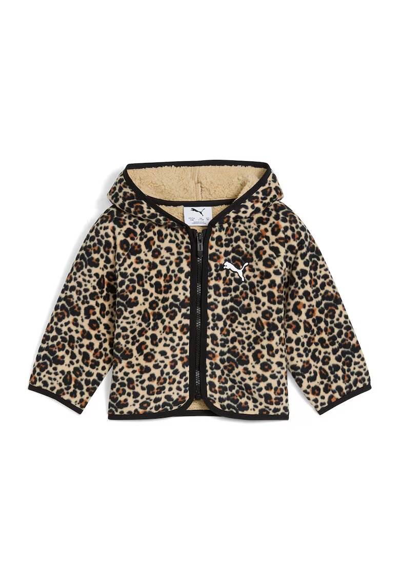 Puma Jacheta cu animal print - Maro/Bej
