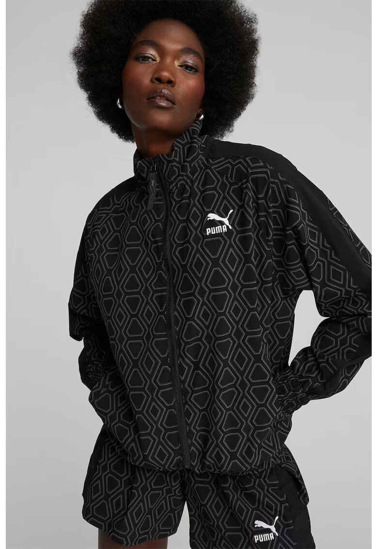 Puma Jacheta cu logo si fermoar 77 - Negru