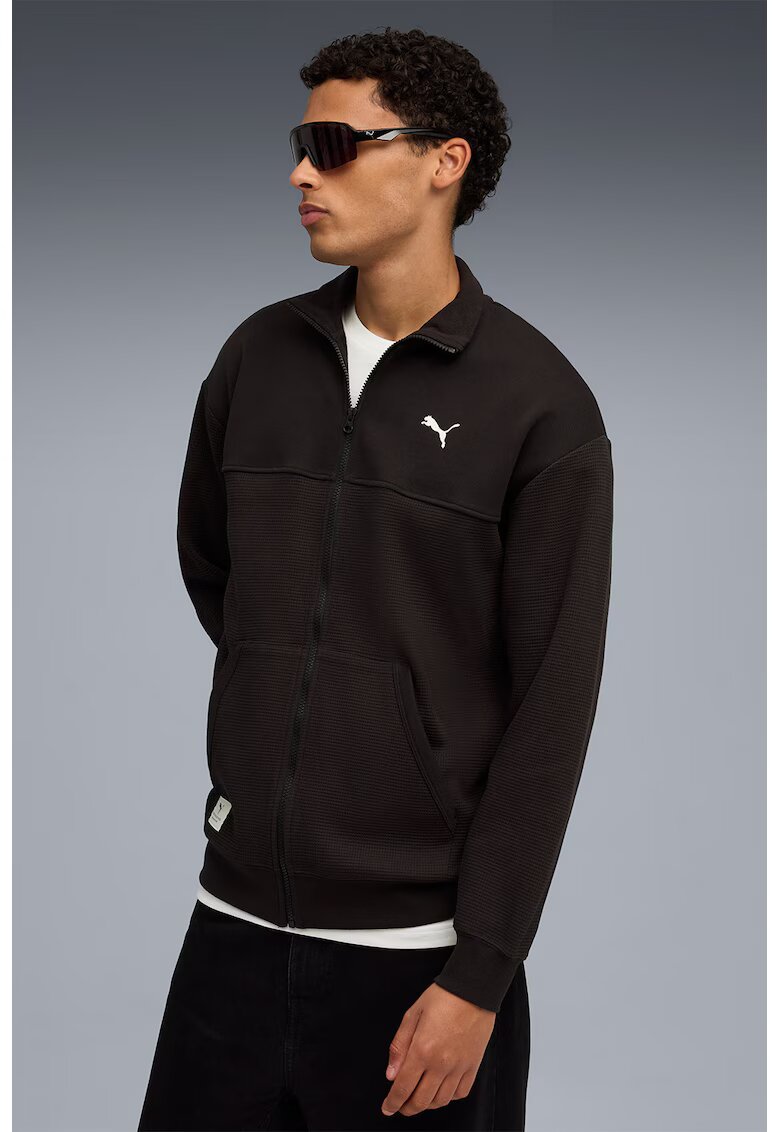 Puma Jacheta din amestec de bumbac cu fermoar - Negru