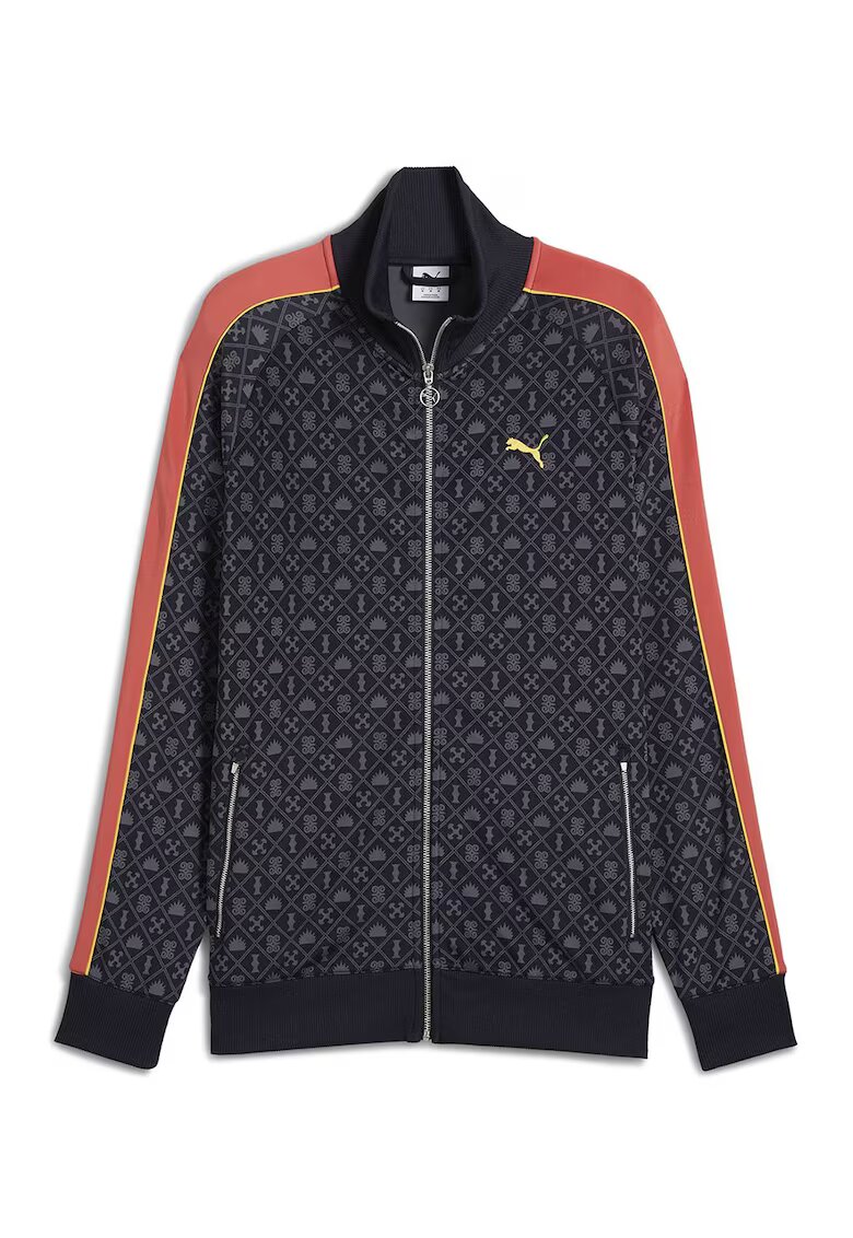 Puma Jacheta regular fit cu logo - Portocaliu/Negru stins