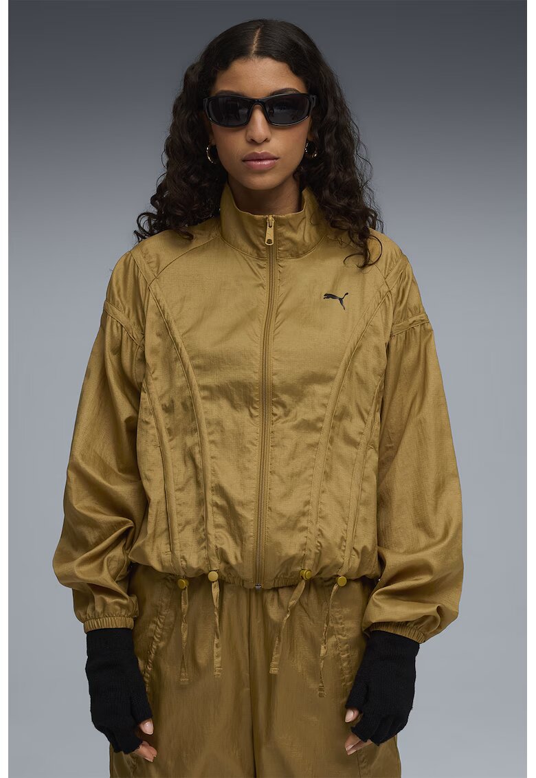 Puma Jacheta supradimensionata cu terminatie ajustabila Dare To - Negru/Portocaliu