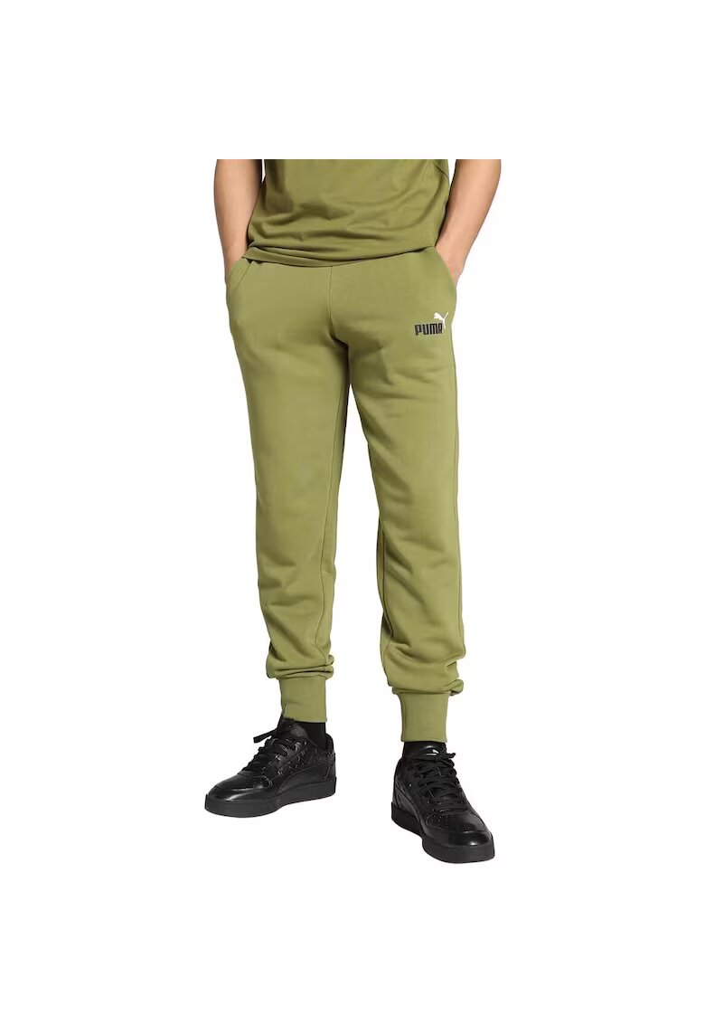 Puma Pantaloni barbati ESS 2 Col Logo Pants TR cl - Verde