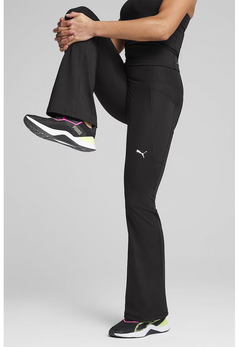 Puma Pantaloni cu croiala bootcut pentru fitness Essential - Negru
