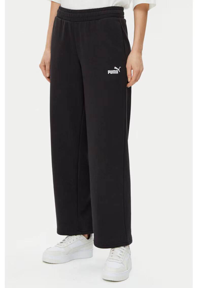Puma Pantaloni dama - 304581199 - Bumbac/Poliester reciclat/Bumbac - Negru - Negru