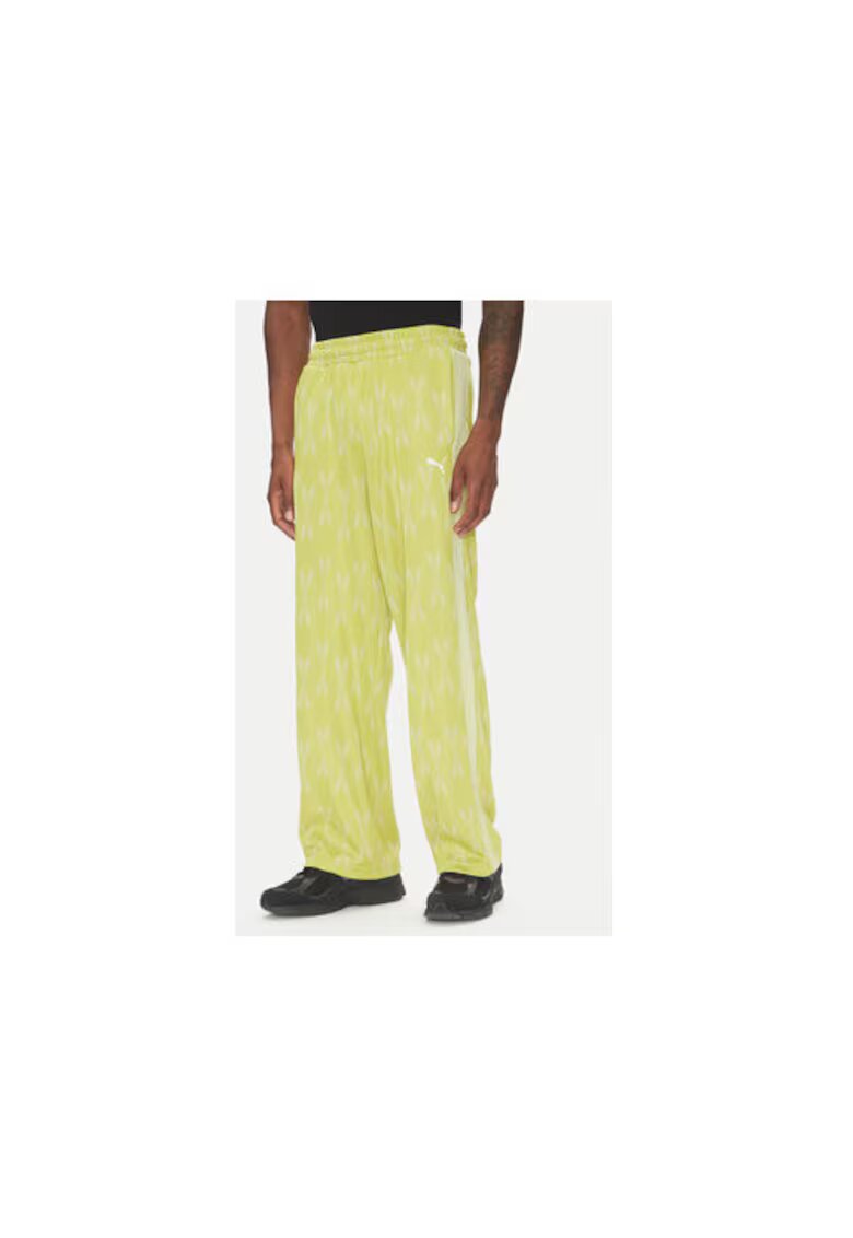 Puma Pantaloni de trening barbati 631492 - Poliester reciclat - Verde - Verde