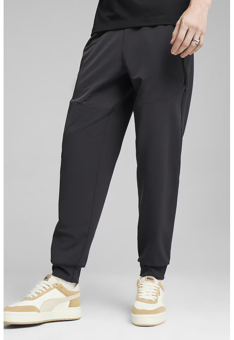 Puma Pantaloni de trening cu buzunare cu fermoar Tech - Gri inchis