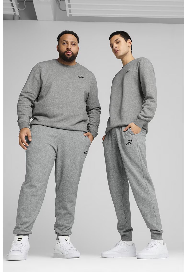 Puma Pantaloni de trening cu buzunare laterale ESS No.1 - Gri melange