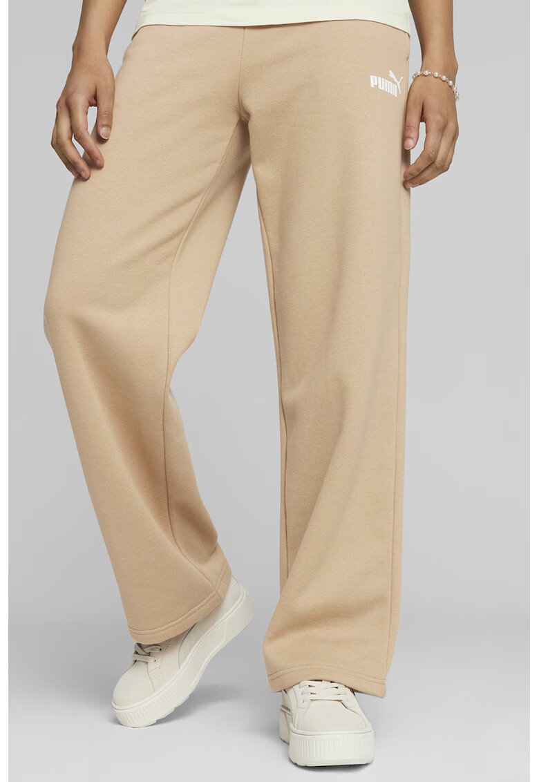 Puma Pantaloni de trening cu buzunare laterale Essentials+ - Maro nisip