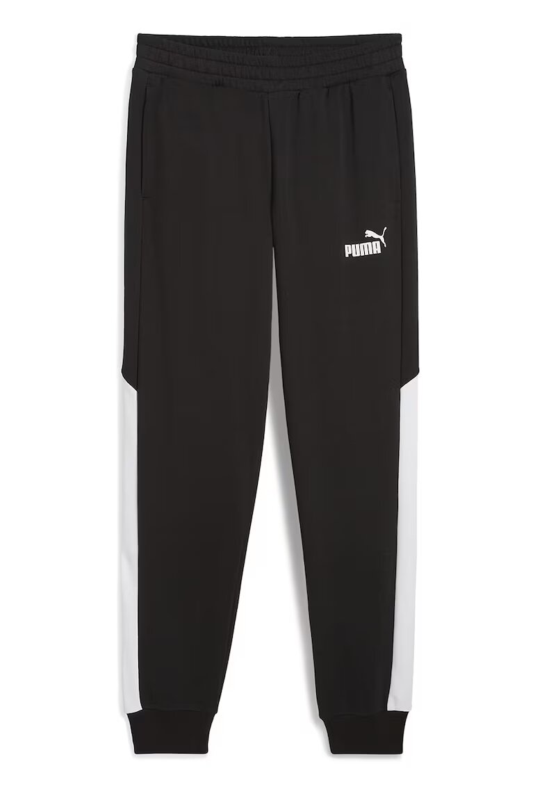 Puma PAntaloni de trening cu buzunare laterale Power - Negru/Alb optic