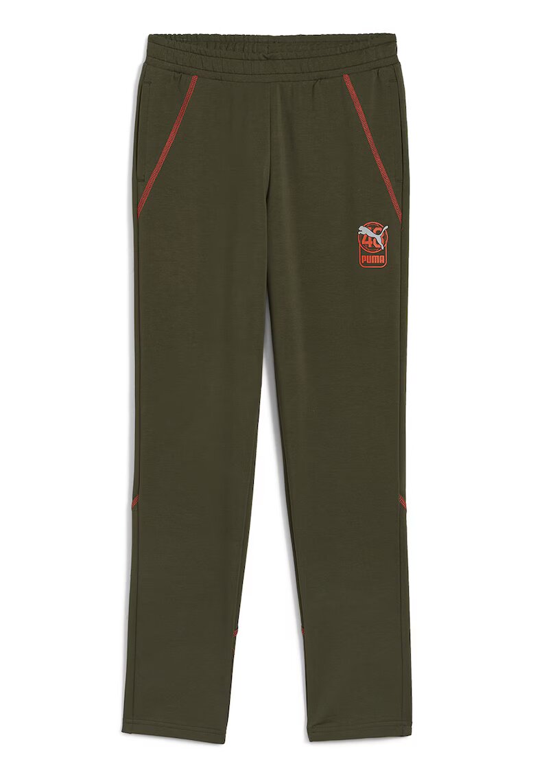 Puma Pantaloni de trening cu buzunare laterale si logo