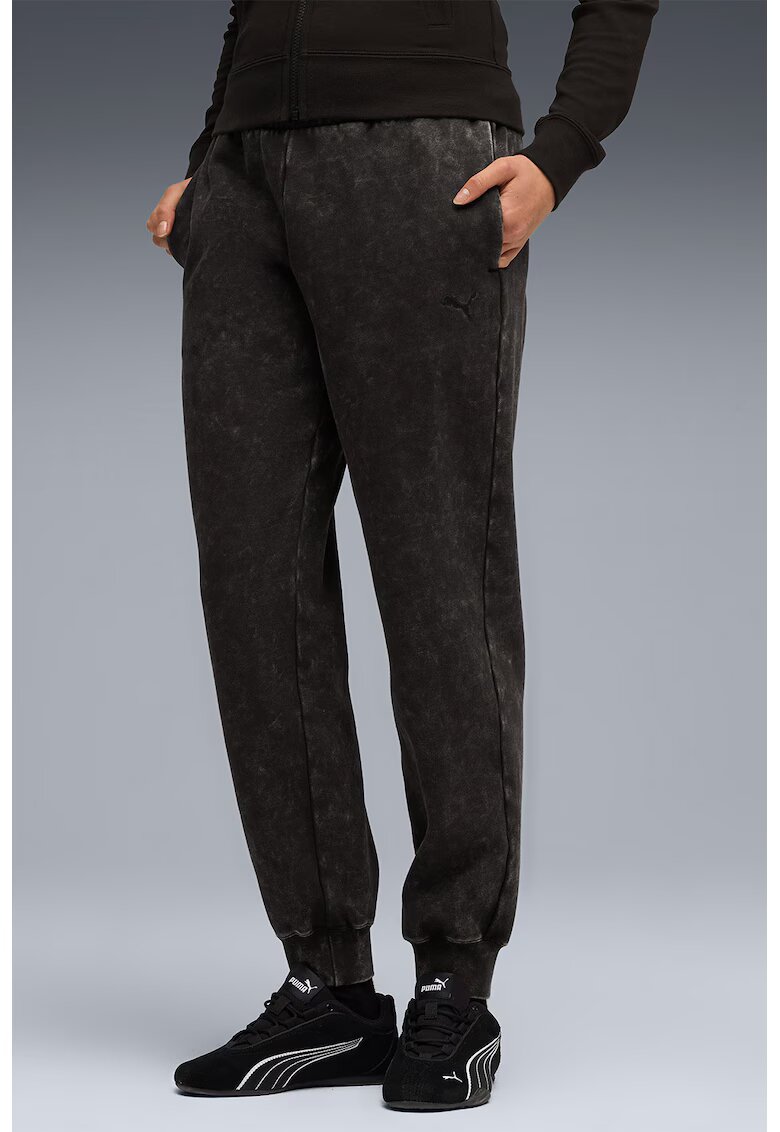 Puma Pantaloni de trening cu buzunare oblice ESS ELEVATED - Negru