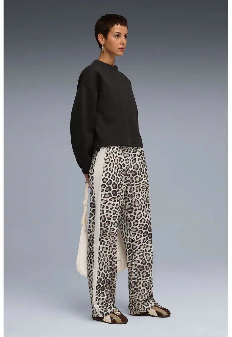 Puma Pantaloni de trening cu croiala relaxed-fit T7 Leo Luxe