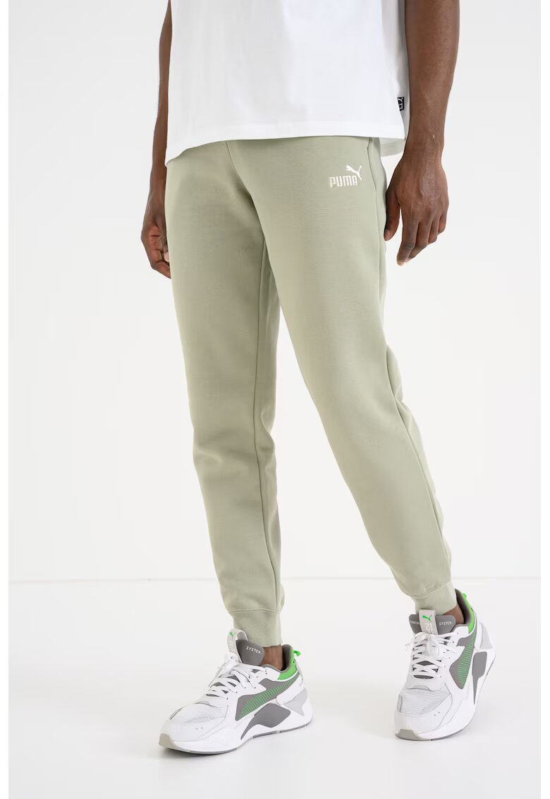 Puma Pantaloni de trening cu detaliu logo ESS 2 - Verde deschis