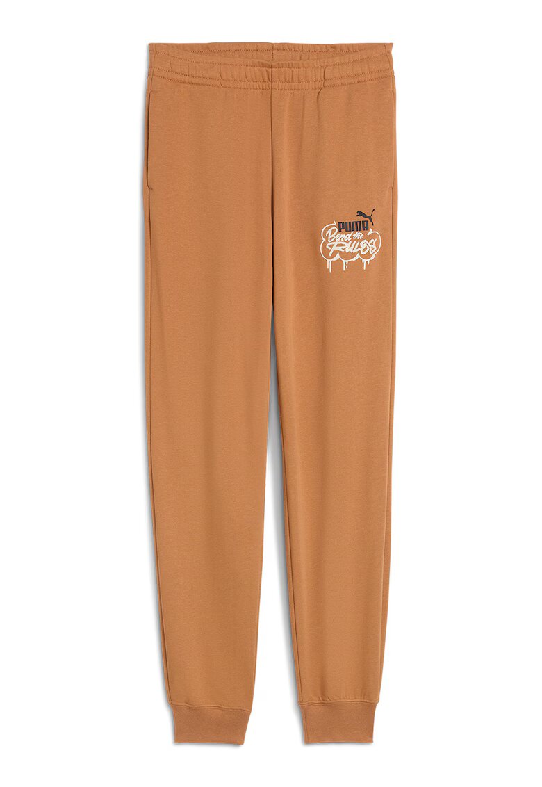 Puma Pantaloni de trening cu imprimeu grafic MID90s - Maro camel