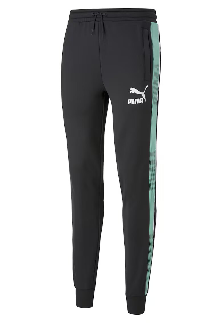 Puma Pantaloni de trening cu logo T7 Track - Negru