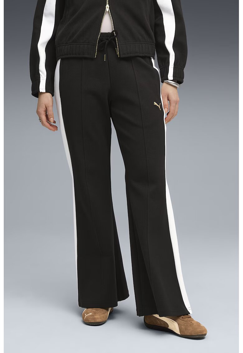 Puma Pantaloni de trening cu talie medie - Alb/Negru