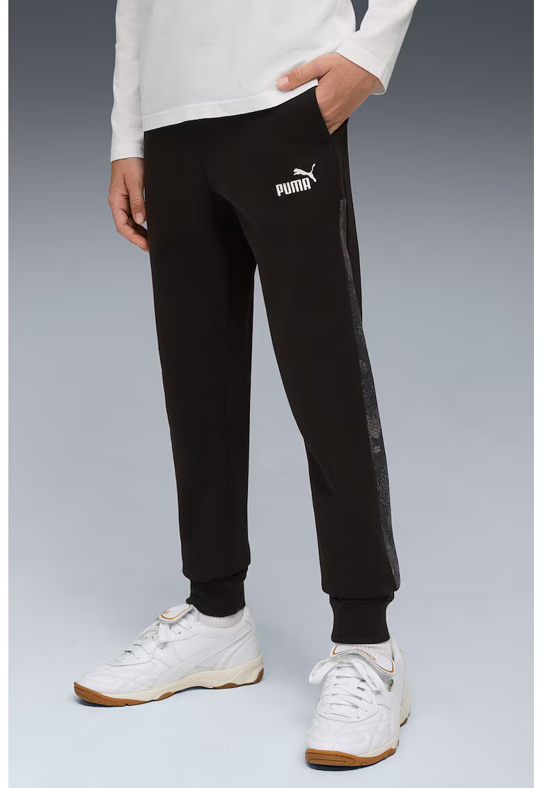 Puma Pantaloni de trening Essentials Camo - Negru