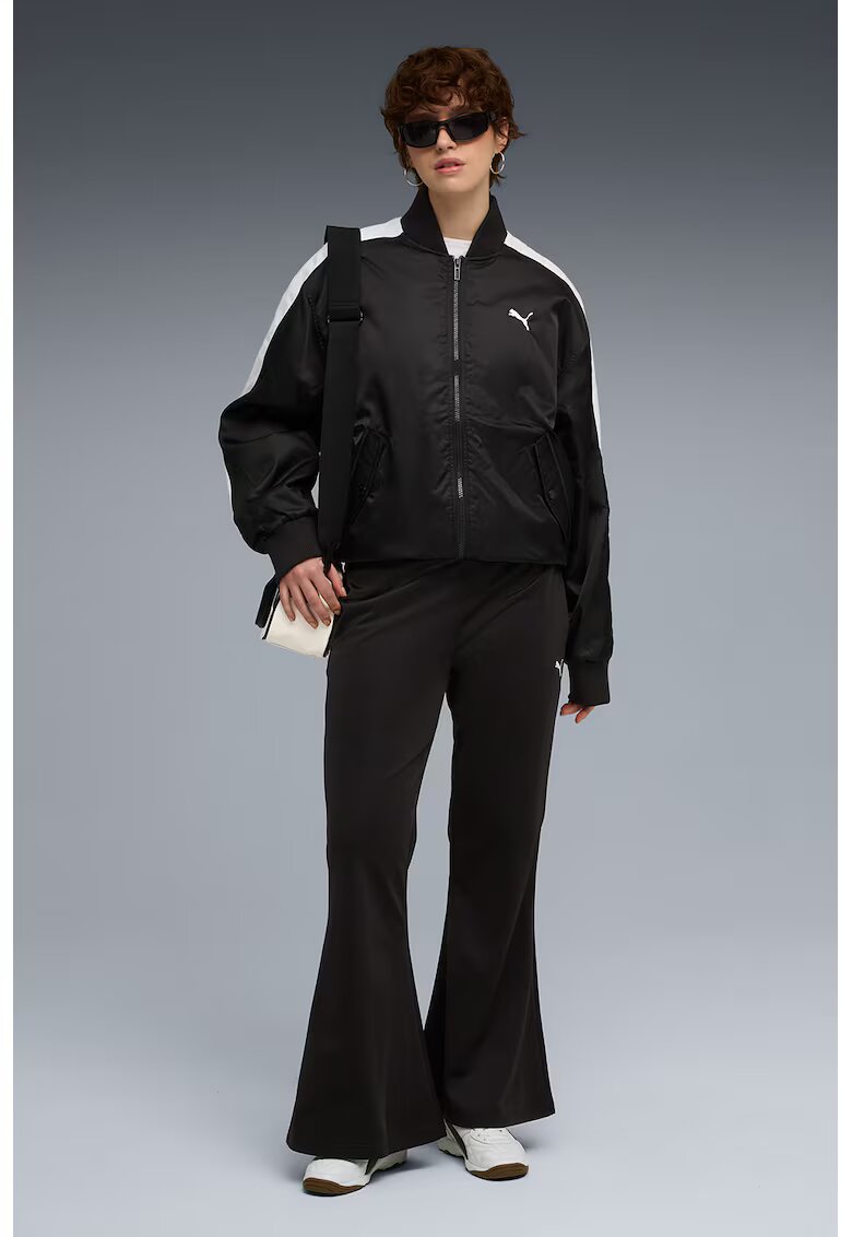 Puma Pantaloni de trening evazati cu talie ajustabila ESS - Negru/Alb optic