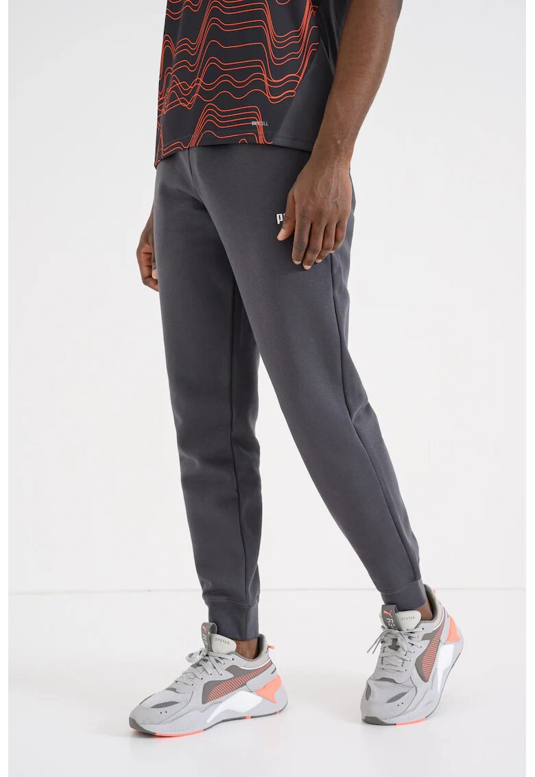 Puma Pantaloni de trening regular-fit Essentials No.1 - Gri carbune