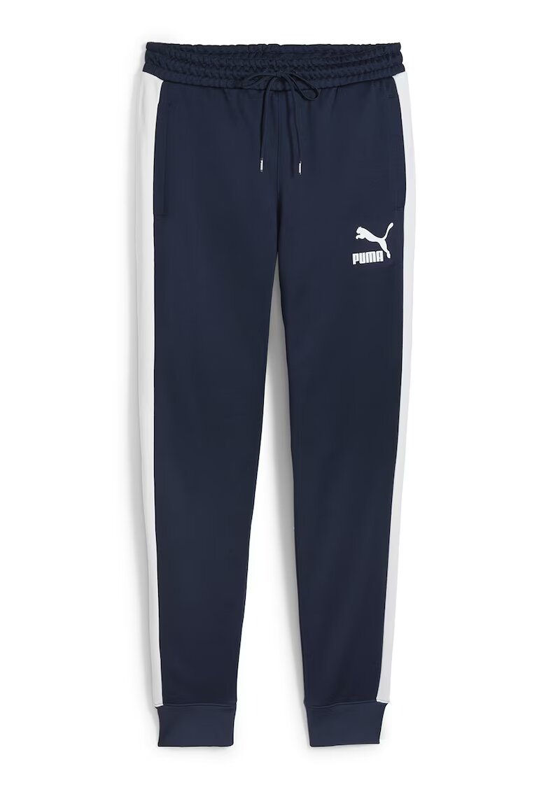 Puma Pantaloni de trening T7 Iconic - Alb/Bleumarin