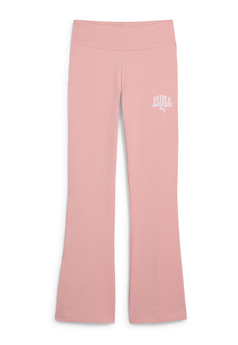 Puma Pantaloni evazati cu logo - Roz