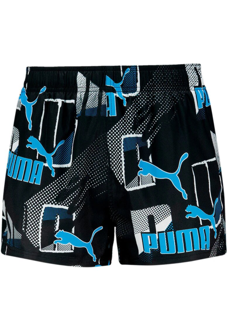 Puma Pantaloni scurti barbati Swim Men Print Logo Short - Albastru