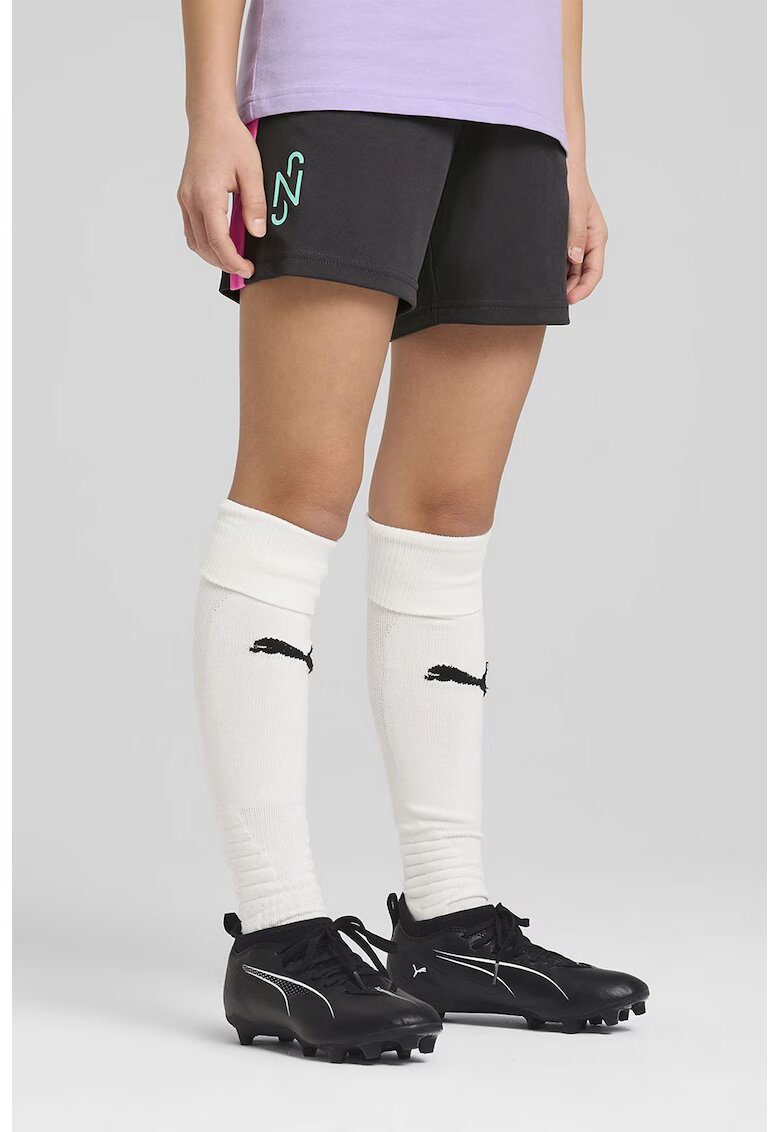 Puma Pantaloni scurti cu logo - pentru fotbal - Fucsia/Gri antracit