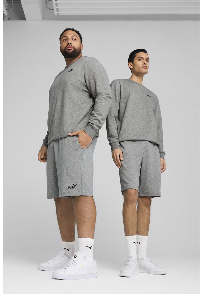 Puma Pantaloni scurti cu logo si snur interior - Gri