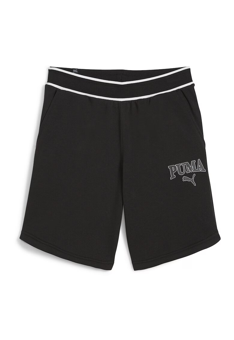 Puma Pantaloni scurti cu logo Squad - Negru