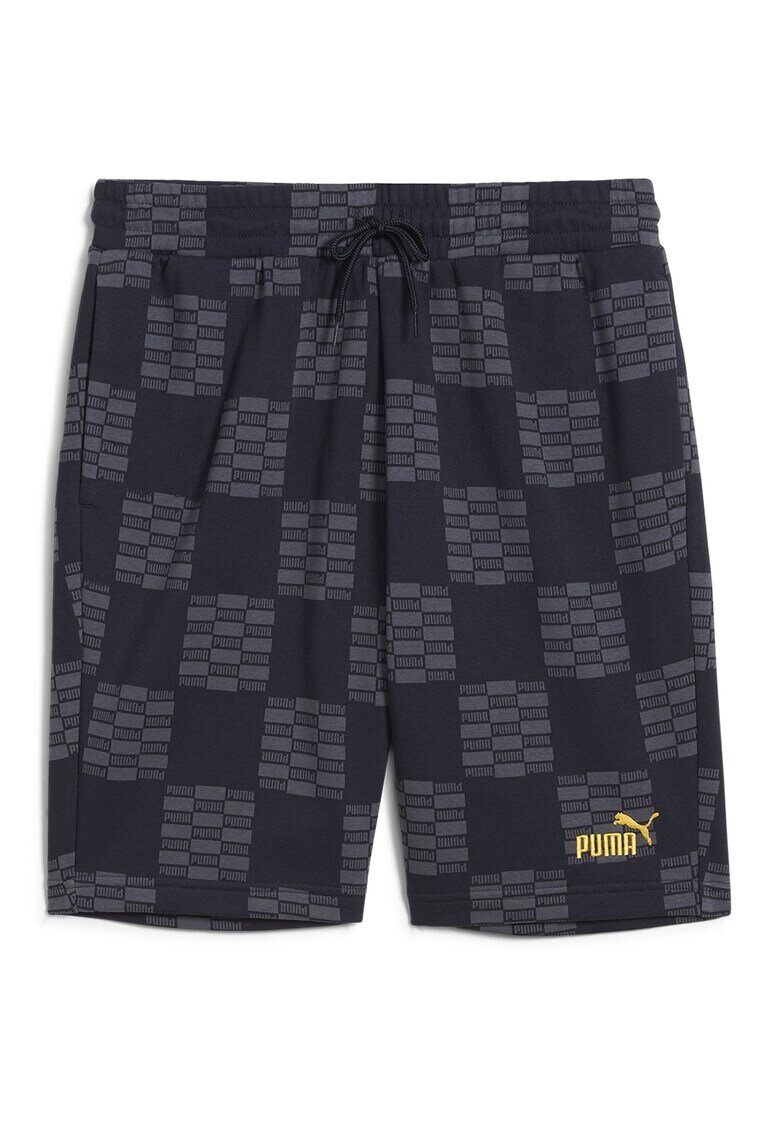 Puma Pantaloni scurti cu model si talie elastica - Bleumarin