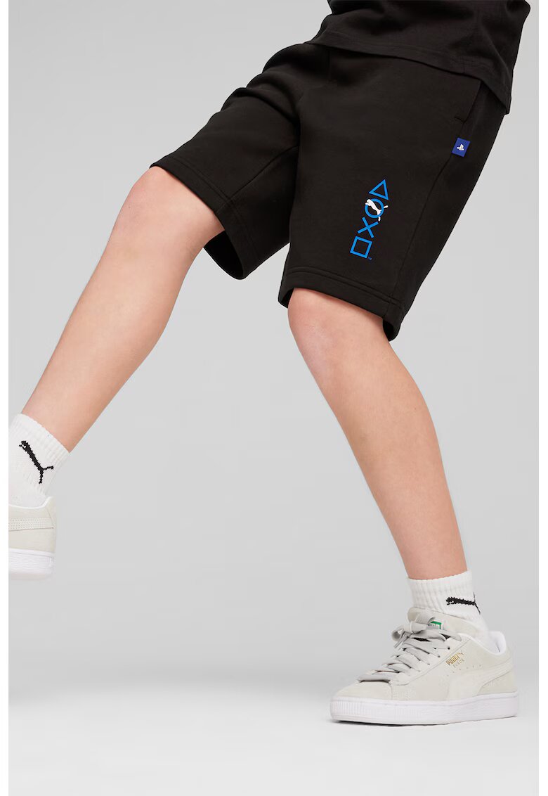 Puma Pantaloni scurti cu snur in talie - Negru