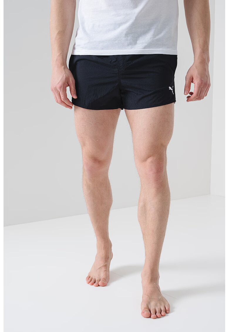 Puma Pantaloni scurti de baie cu logo si buzunare - Negru