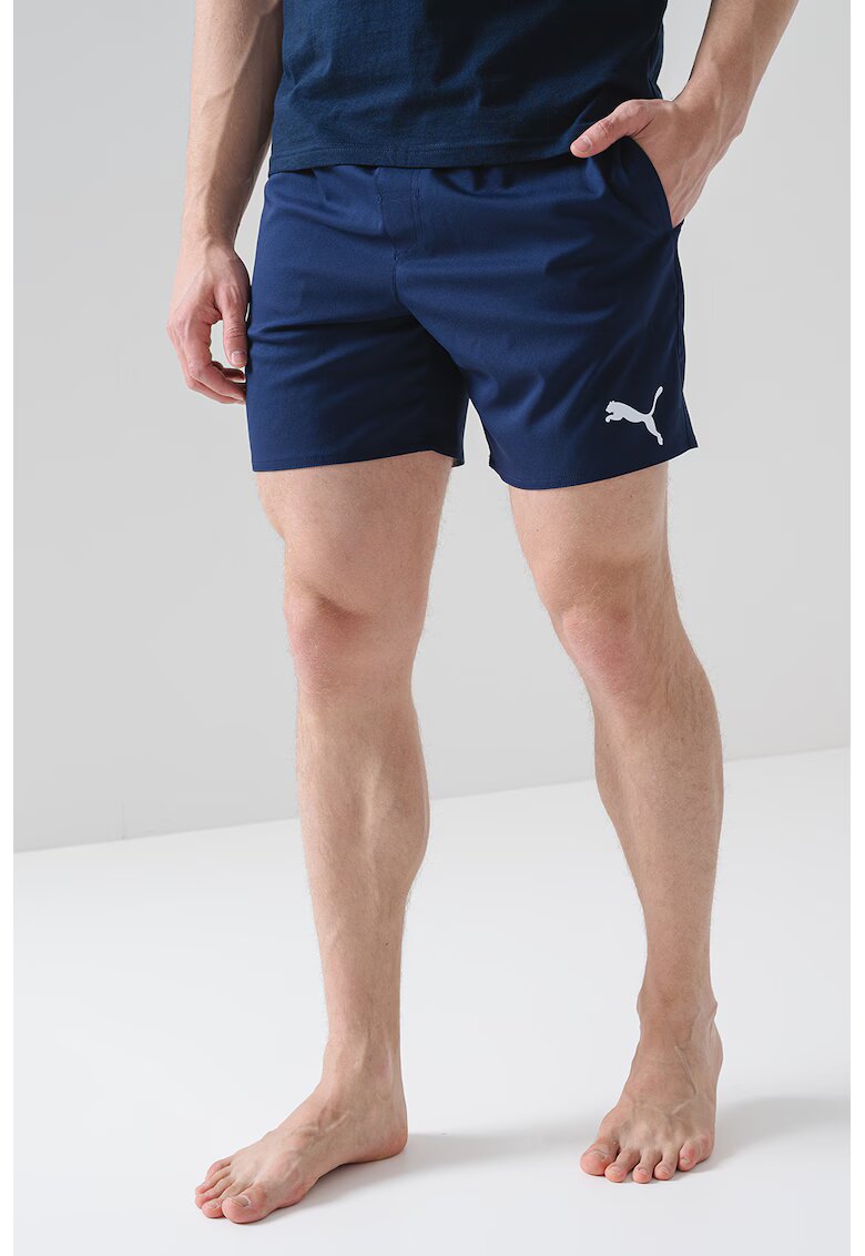 Puma Pantaloni scurti de baie cu logo si talie elastica - Bleumarin
