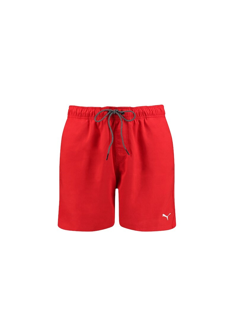 Puma Pantaloni scurti de baie cu snur in talie - Rosu