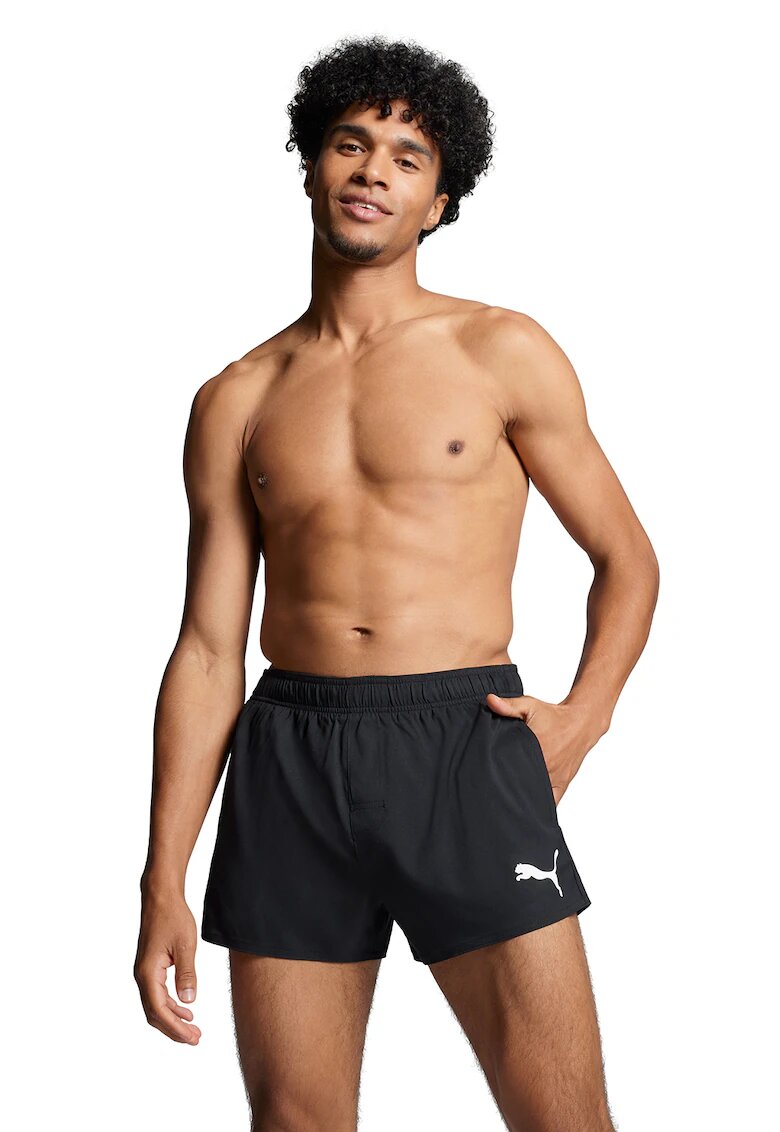 Puma Pantaloni scurti de baie cu talie elastica - Negru
