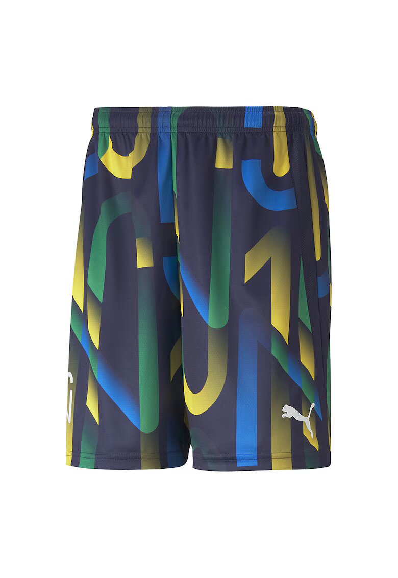 Puma Pantaloni scurti pentru fotbal Neymar Jr Future - Alb/Galben/Bleumarin