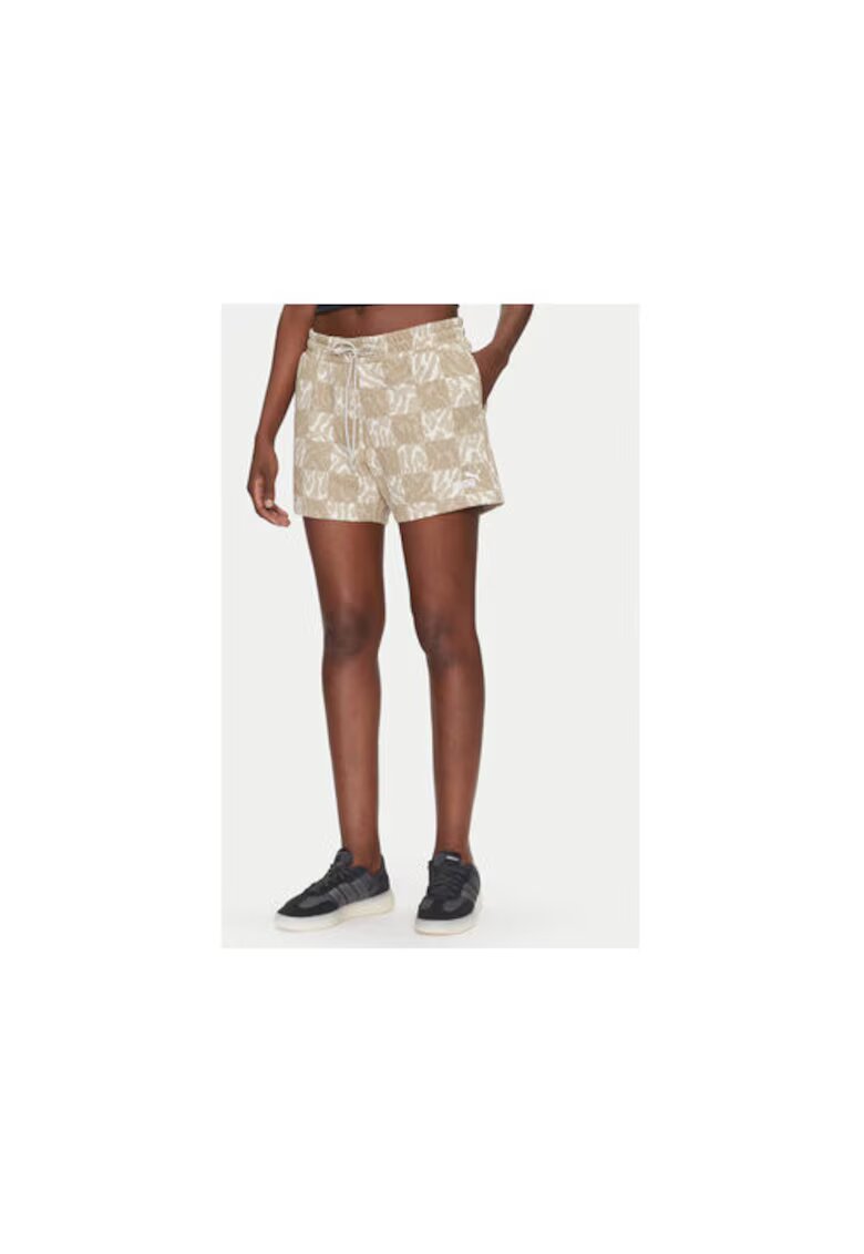 Puma Pantaloni scurti sport dama 685073 - Bumbac/Poliester reciclat/Bumbac organic - XL INTL - Bej