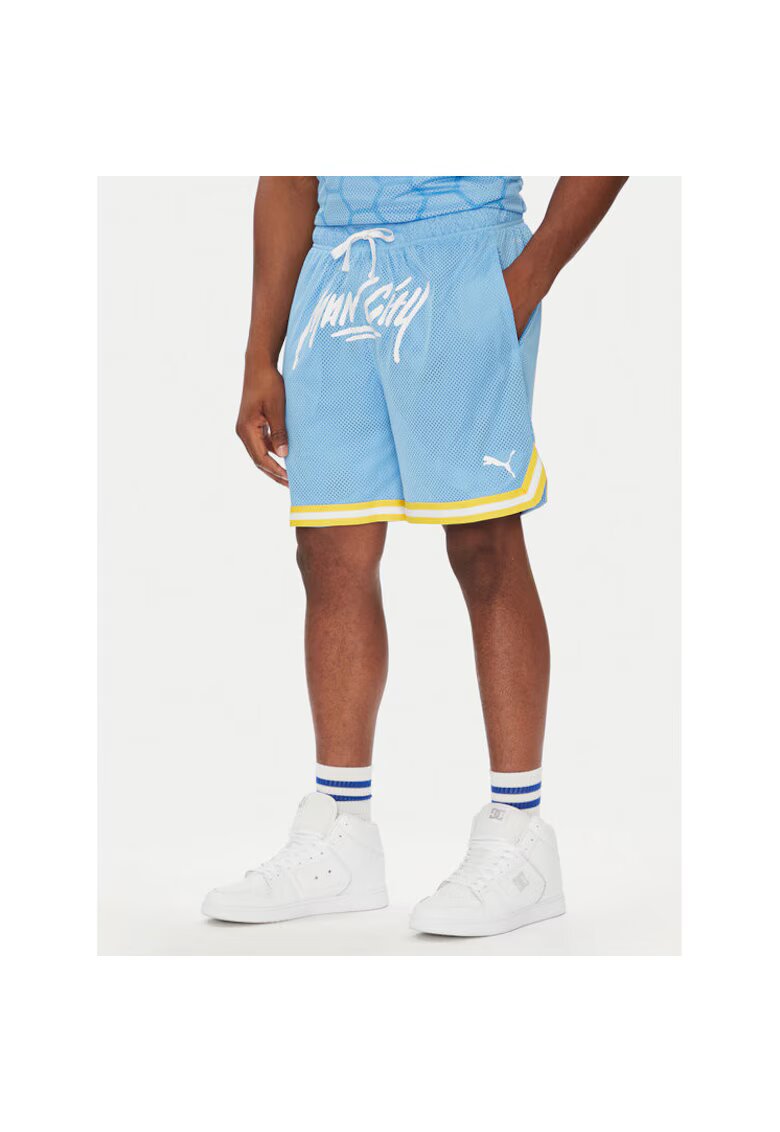 Puma Pantaloni sport barbati - poliester - albastru