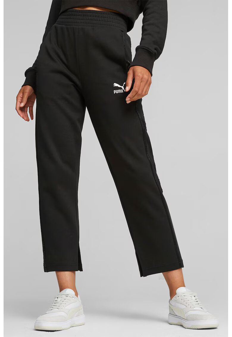 Puma Pantaloni sport crop cu talie inalta T7 - Negru