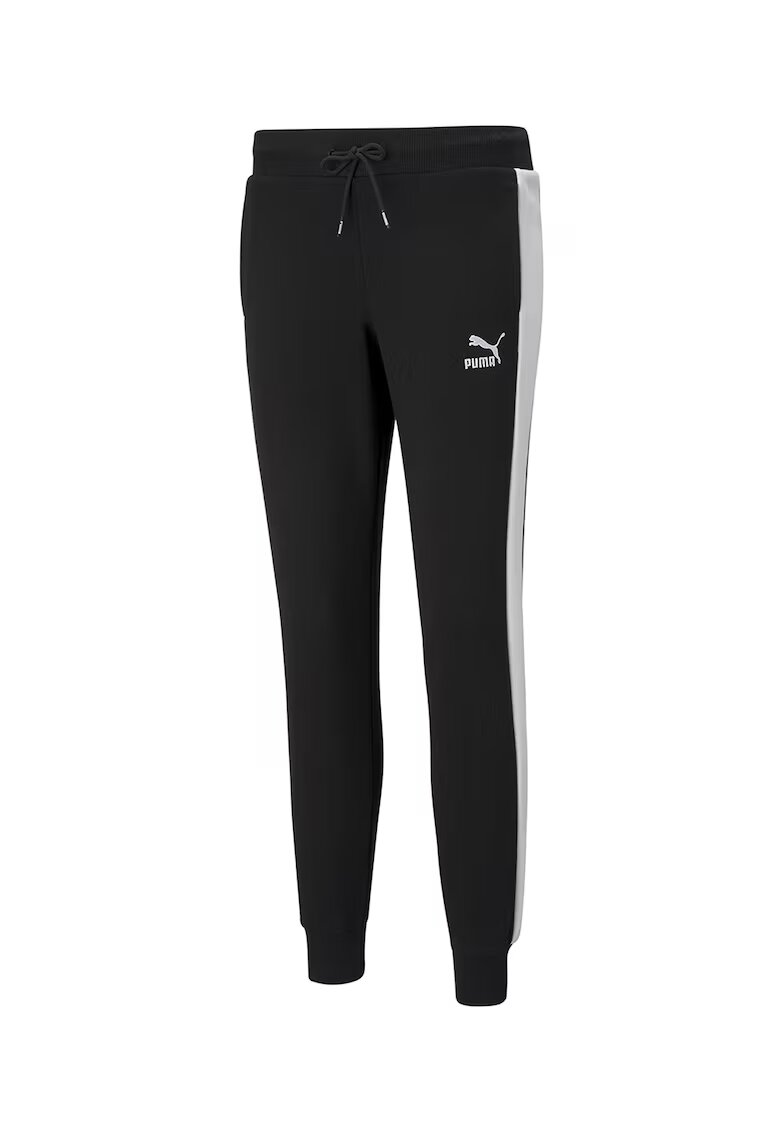 Puma Pantaloni sport cu benzi laterale contrastante Iconic T7 TR cl - Negru